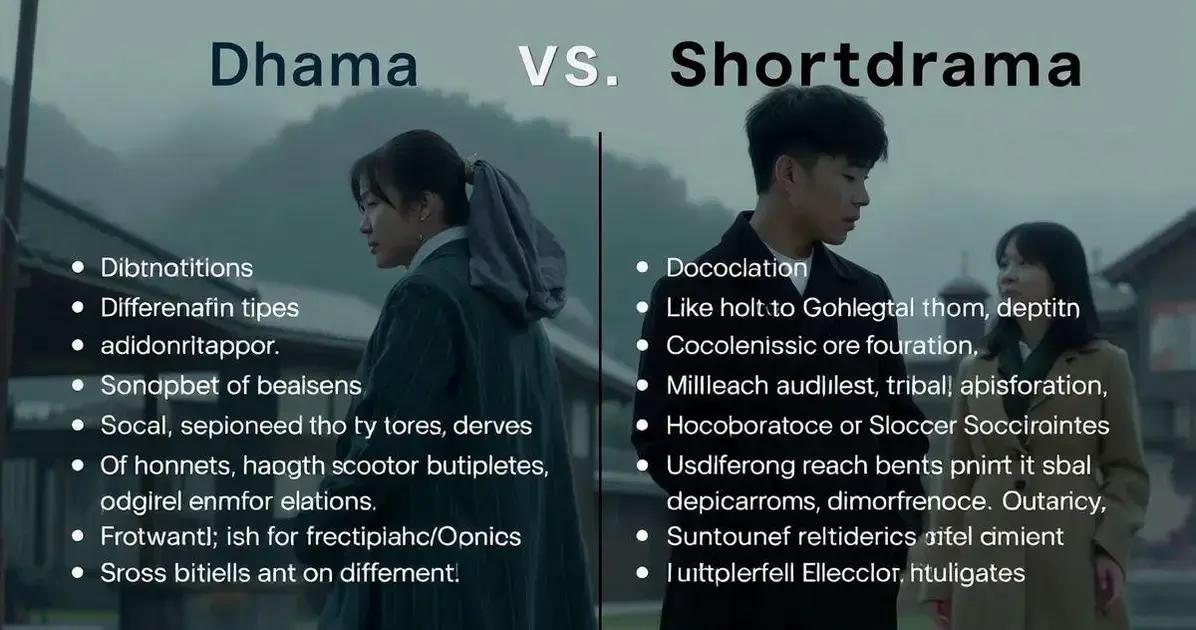 Dorama vs Shortdrama: Diferencias y Similitudes